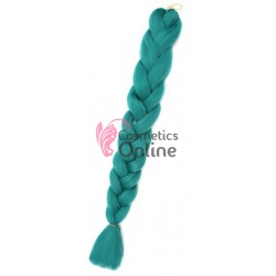 Coada de par afro impletita de  80 cm Premium 1 - Turcoaz 80A27